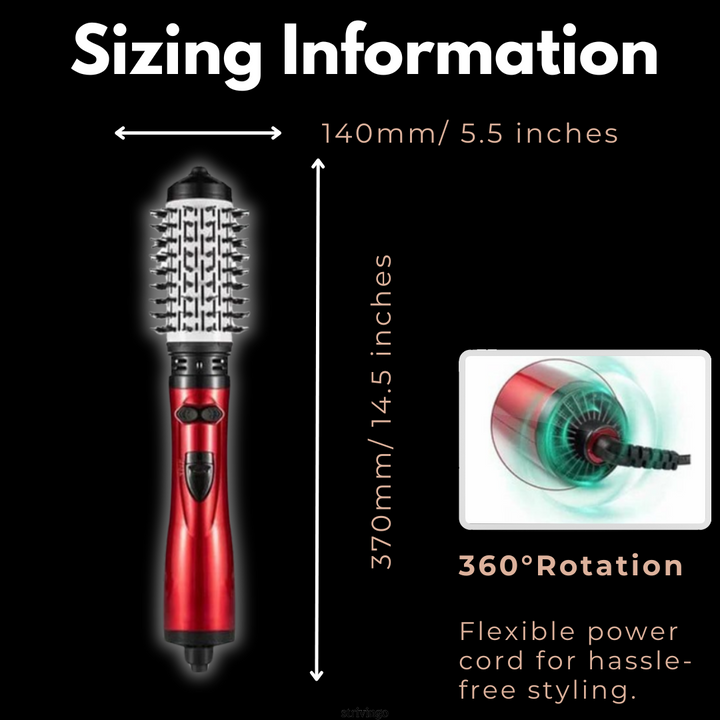 Lisslune | Driwave 2-in-1 Rotating Hair Dryer and Styler