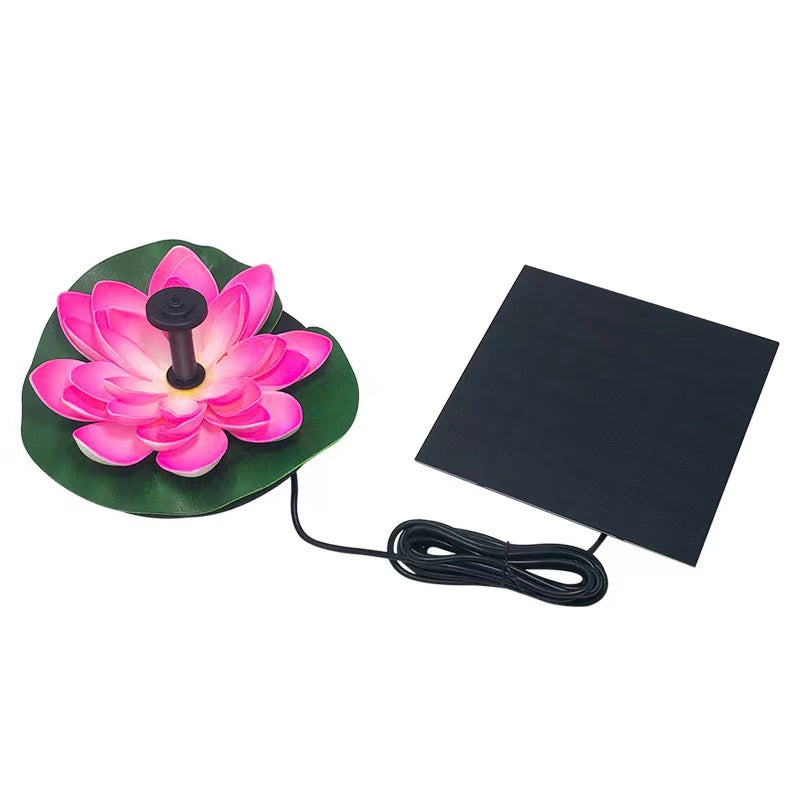 Lisslune | Lotus-shaped solar fountain pond decoration