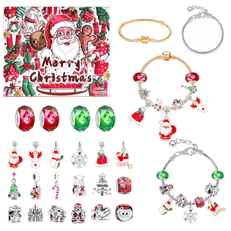 Lisslune | 24 Days Countdown Calendar DIY Christmas Advent Calendar Bracelet Set