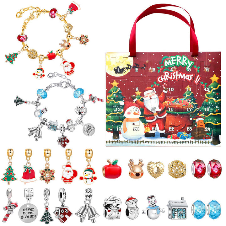Lisslune | 24 Days Countdown Calendar DIY Christmas Advent Calendar Bracelet Set