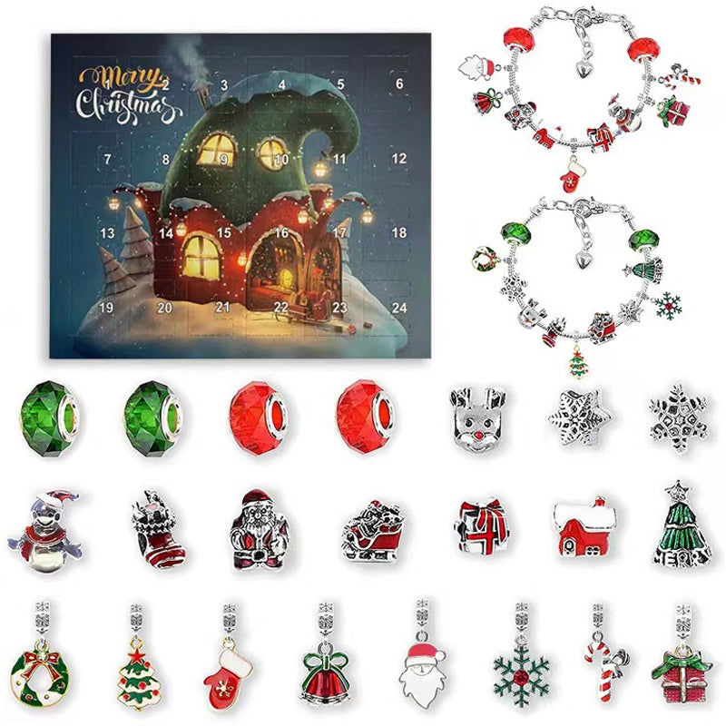 Lisslune | 24 Days Countdown Calendar DIY Christmas Advent Calendar Bracelet Set