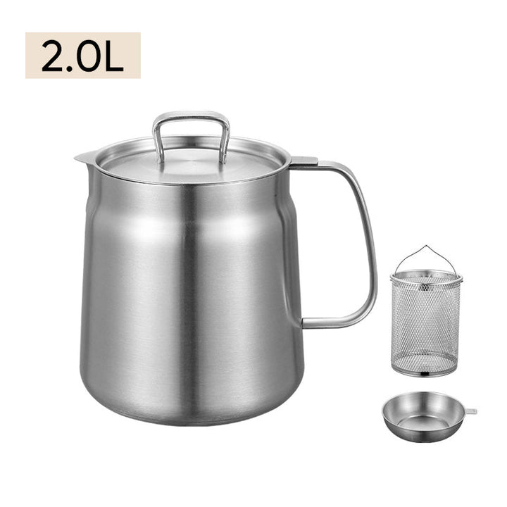 Lisslune | 2-in-1 304 Stainless Steel Multifunctional Oil Separator Pot
