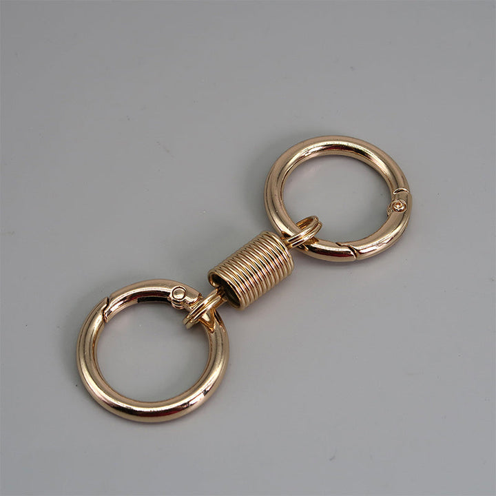 Lisslune | Nordic Retro Spring Double Ring Keychain