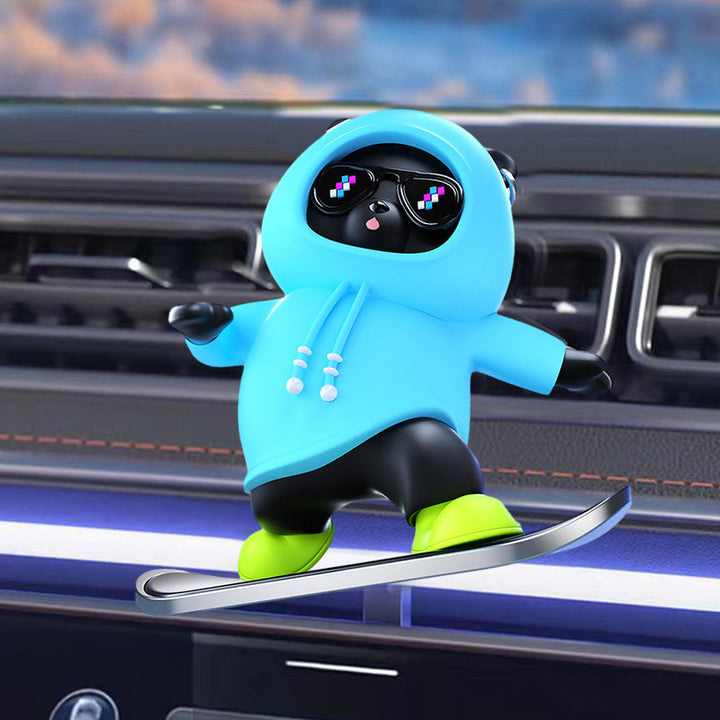 Lisslune | Skateboarding Bears Car Decoration