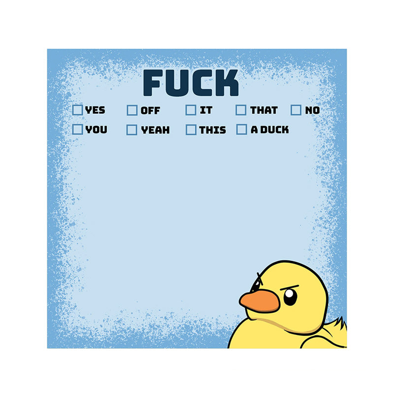 Lisslune | Funny, cheeky sticky notes with duck
