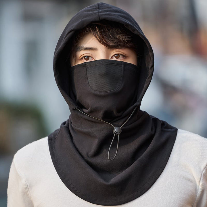 Lisslune | Hooded Face Mask with Neck Warmer for Cycling