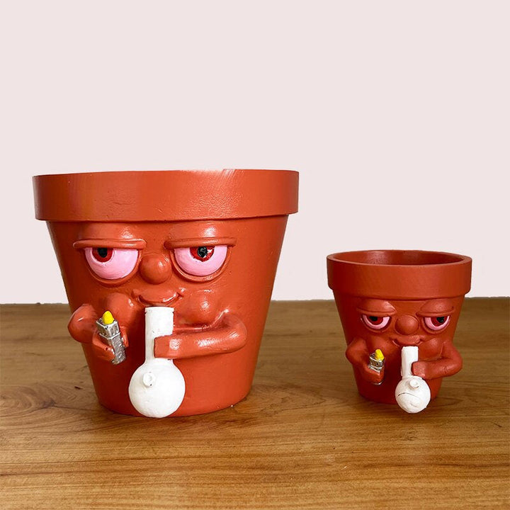 Lisslune | Creative smoking flower pot