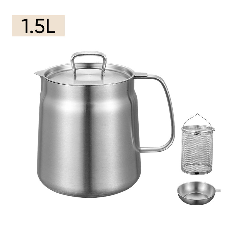 Lisslune | 2-in-1 304 Stainless Steel Multifunctional Oil Separator Pot