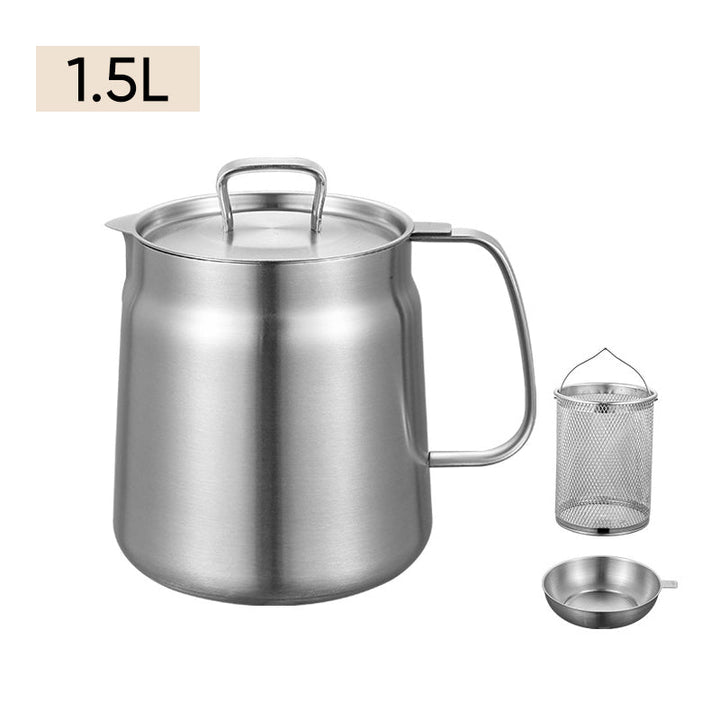 Lisslune | 2-in-1 304 Stainless Steel Multifunctional Oil Separator Pot