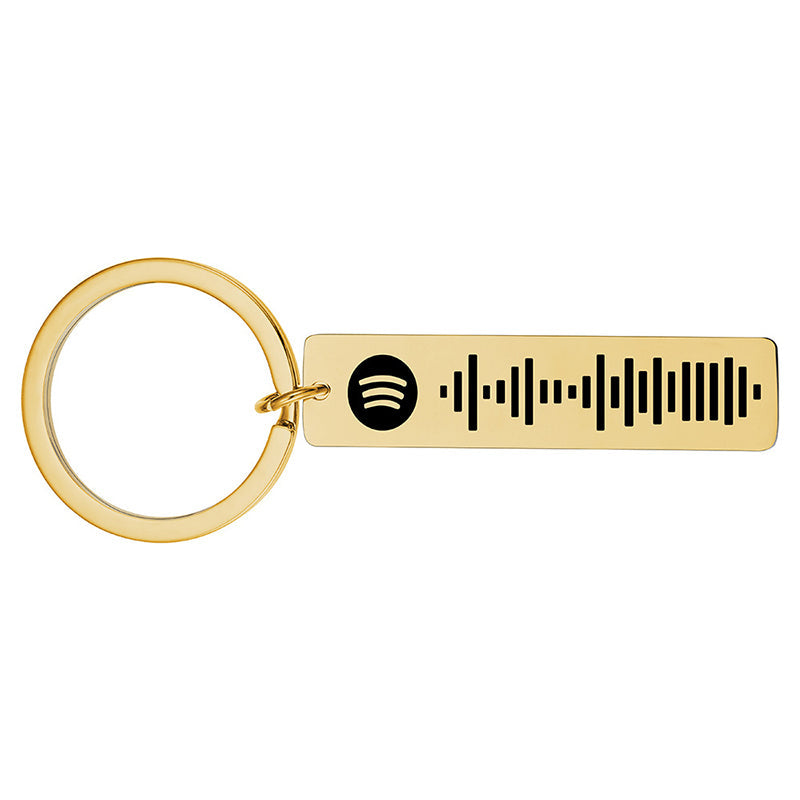 Lisslune | Music Code Plaque Keychain
