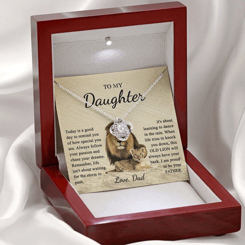 Lisslune | To my daughter dear knot necklace