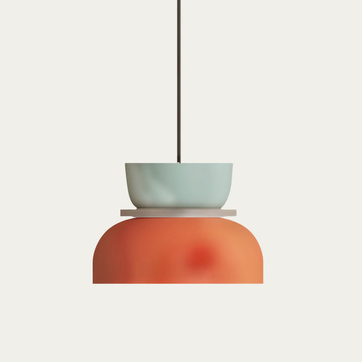 Lisslune | Nordic Color Block Pendant Light Fixture - Modern Hanging Lamp for Kitchen & Dining Room
