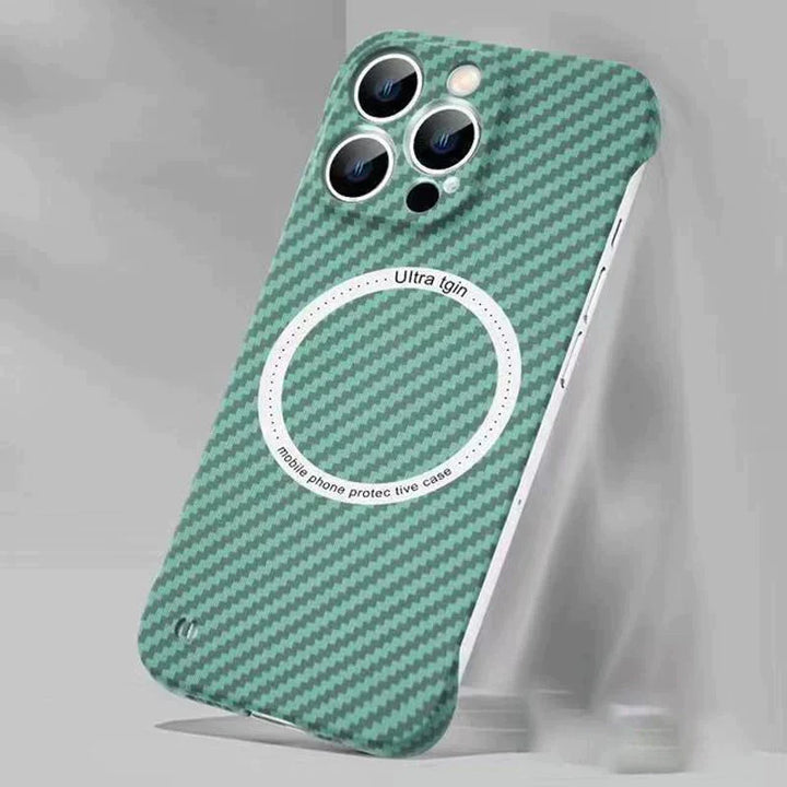 Lisslune | Frameless Magnetic Phone Case Made of Carbon Fiber for iPhone
