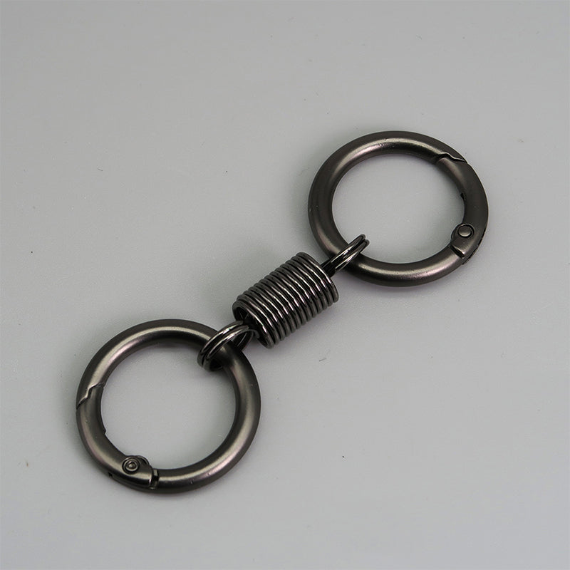 Lisslune | Nordic Retro Spring Double Ring Keychain