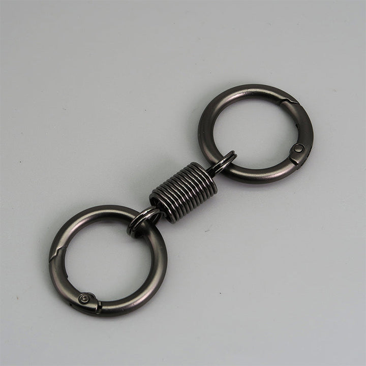 Lisslune | Nordic Retro Spring Double Ring Keychain
