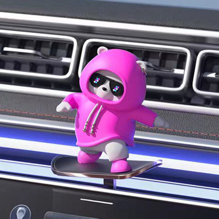 Lisslune | Skateboarding Bears Car Decoration