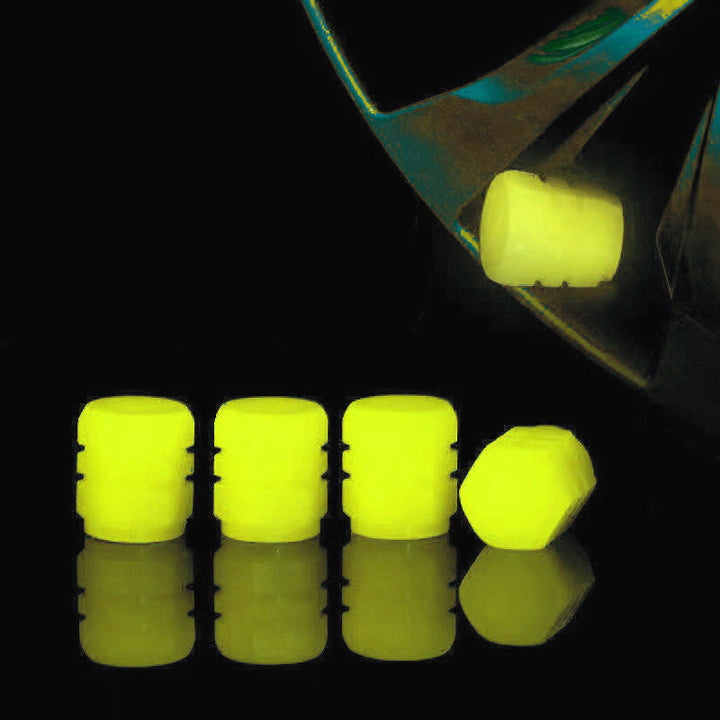Lisslune | Universal fluorescent tire valve caps (4 PCS/Set)