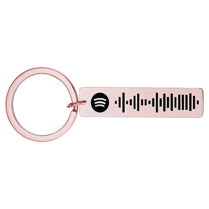 Lisslune | Music Code Plaque Keychain