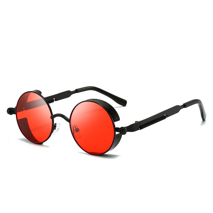 Lisslune | Sunglasses Steampunk Round Lens Metal Frame Unisex Glasses