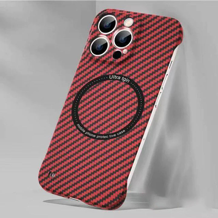 Lisslune | Frameless Magnetic Phone Case Made of Carbon Fiber for iPhone