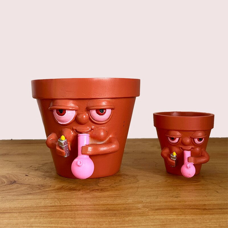 Lisslune | Creative smoking flower pot