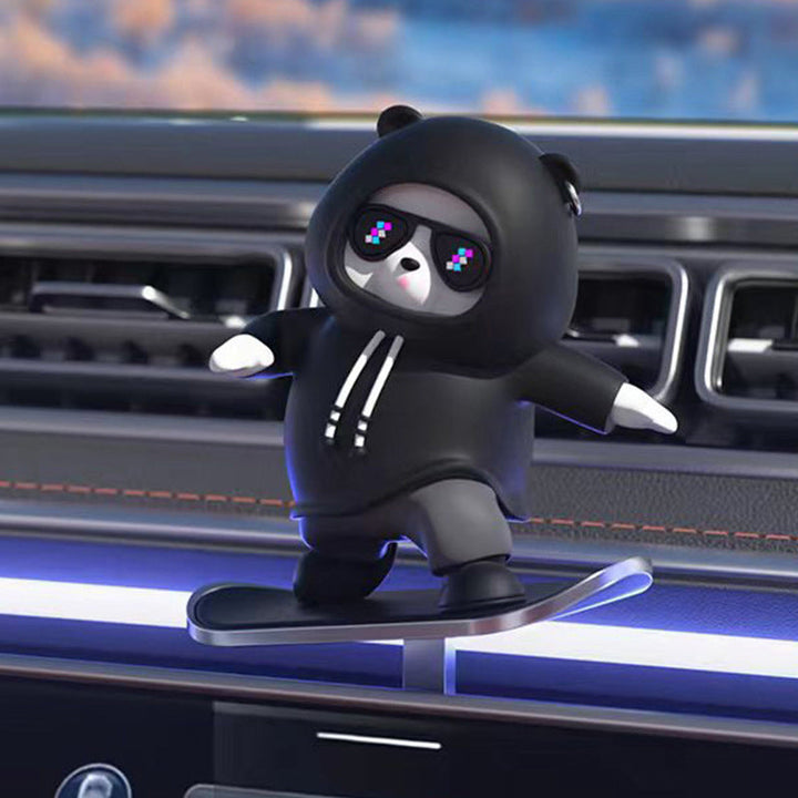 Lisslune | Skateboarding Bears Car Decoration