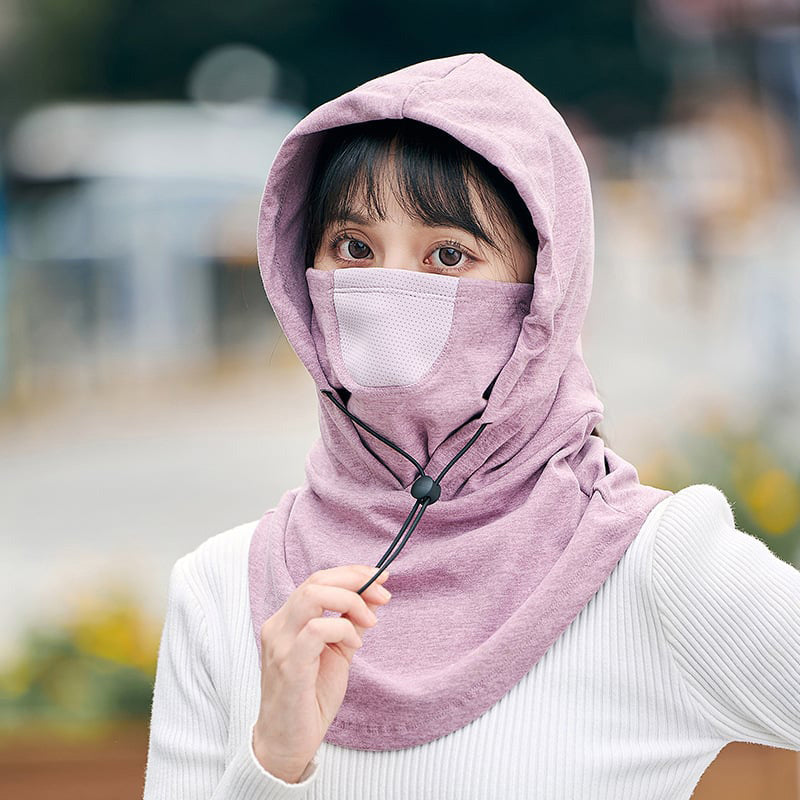 Lisslune | Hooded Face Mask with Neck Warmer for Cycling