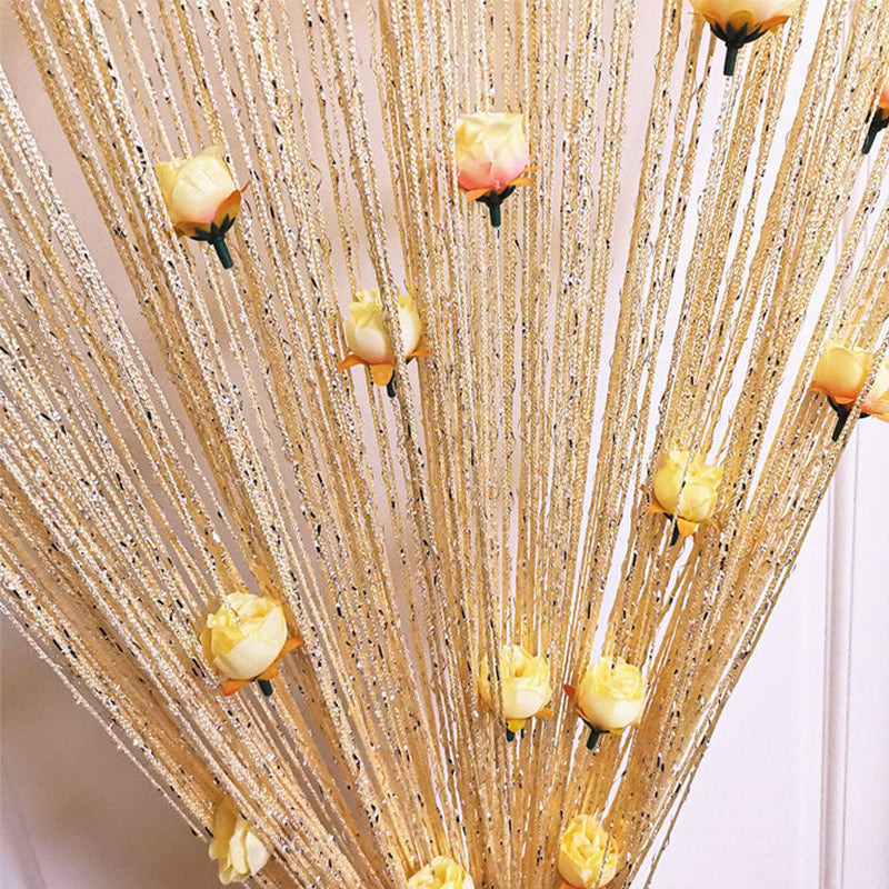 Lisslune | Rose Thread Door Curtain