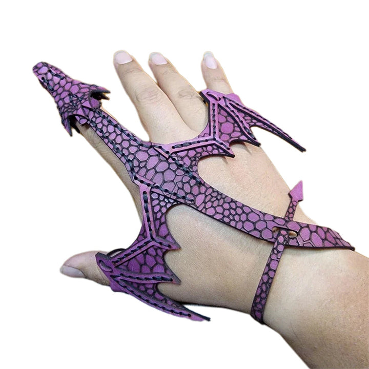 Lisslune | Leather Hand Dragon Bracelet