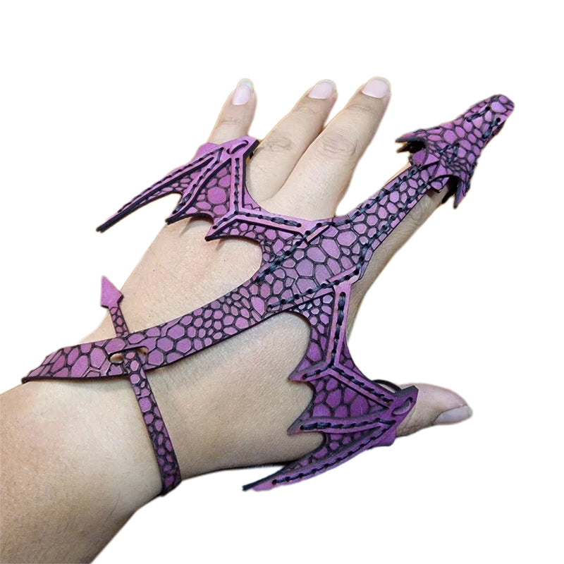 Lisslune | Leather Hand Dragon Bracelet