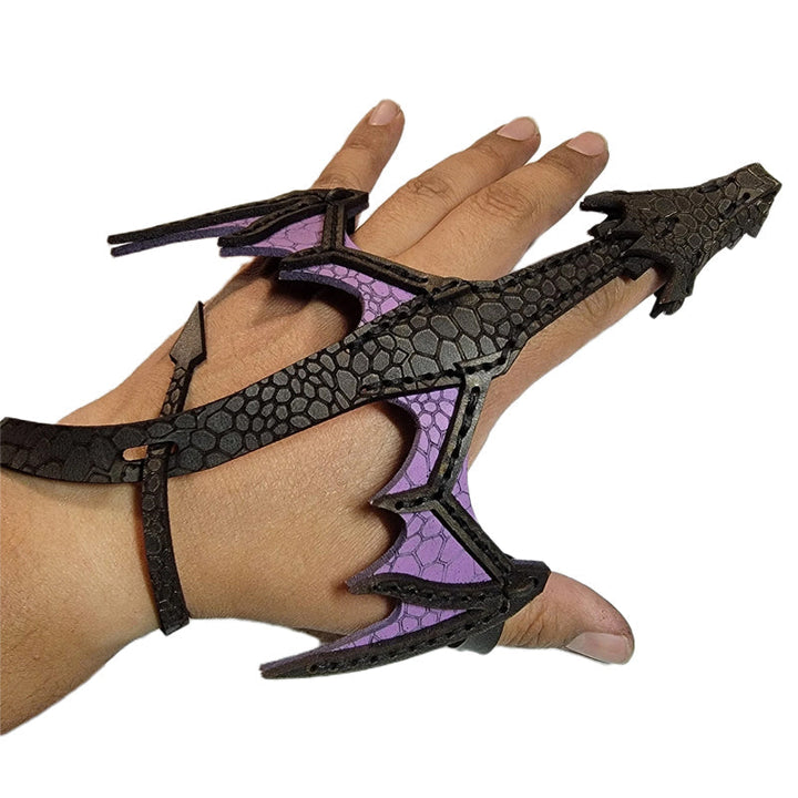 Lisslune | Leather Hand Dragon Bracelet