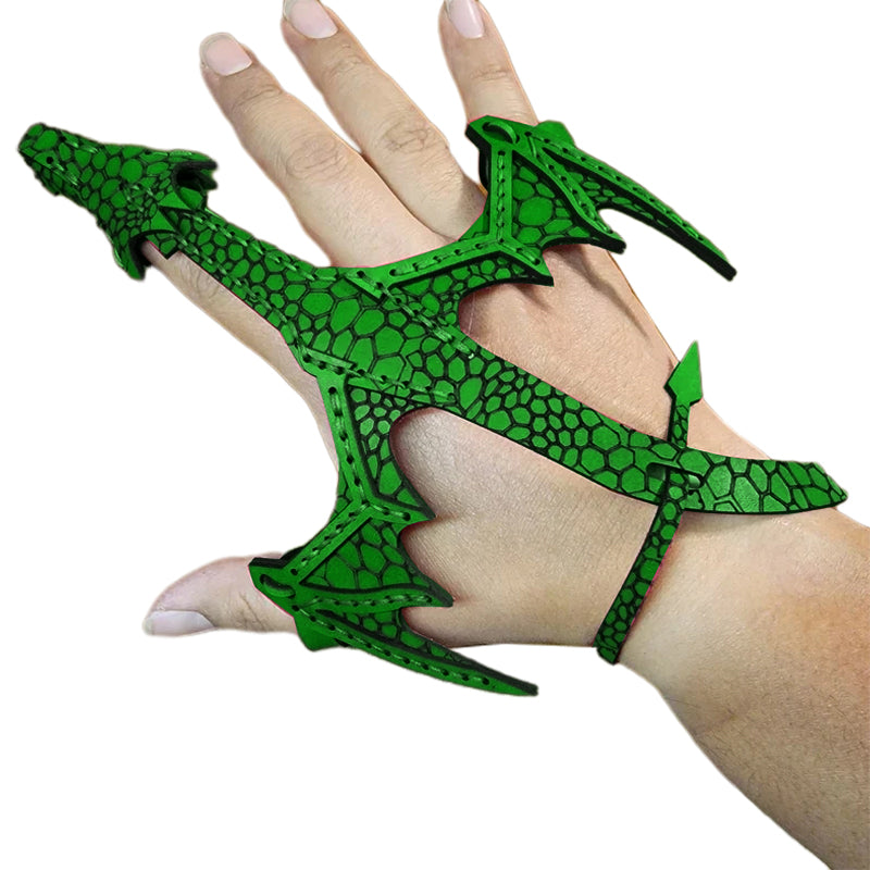 Lisslune | Leather Hand Dragon Bracelet