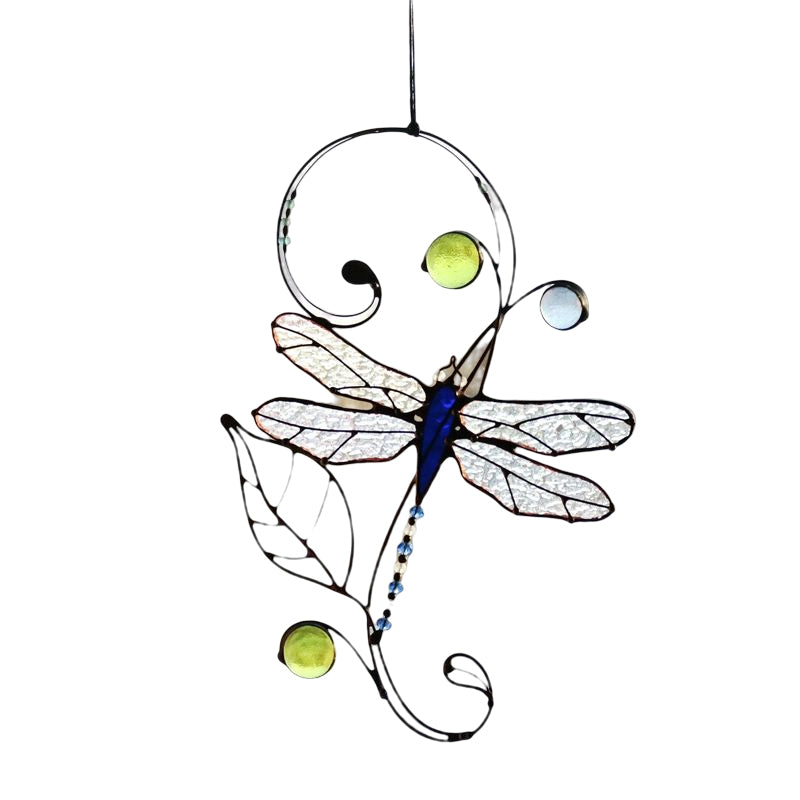 Lisslune | Butterfly Dragonfly Glass Pendant