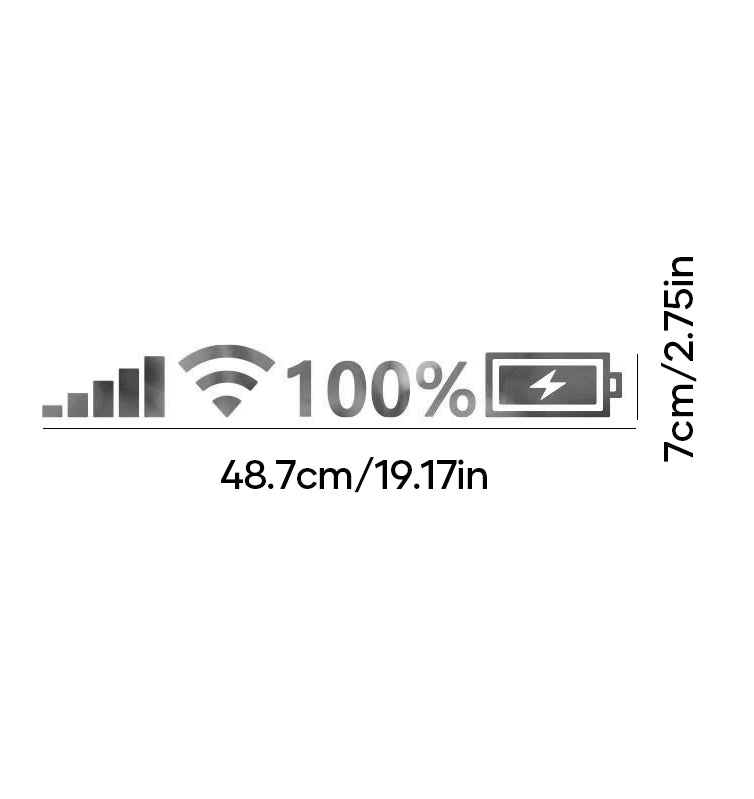 Lisslune | Reflective Battery Signal Sticker