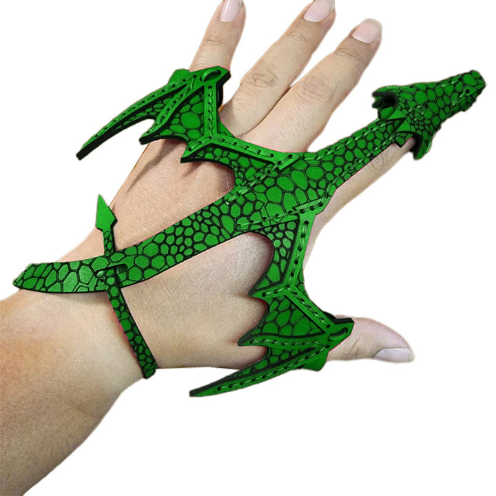 Lisslune | Leather Hand Dragon Bracelet