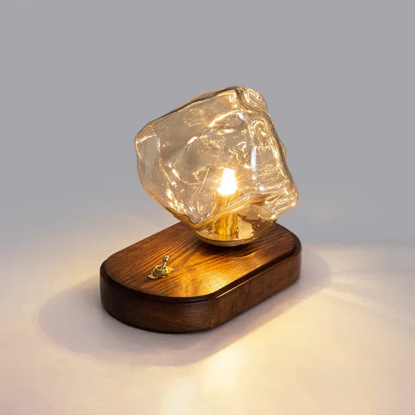 Lisslune | CrystalGlow - artistic table lamp made of glass