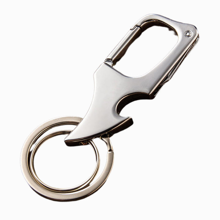 Lisslune | Multifunctional Bottle Opener with Pendant and Metal Double Ring Keychain