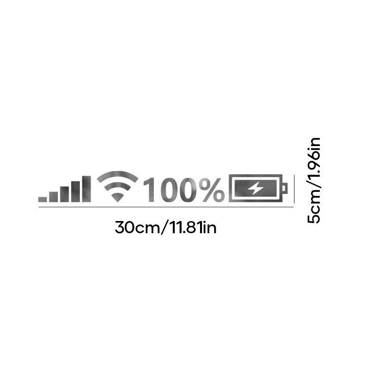 Lisslune | Reflective Battery Signal Sticker