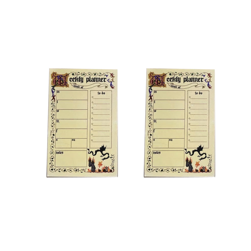 Lisslune | Stationery of the medieval notepad series