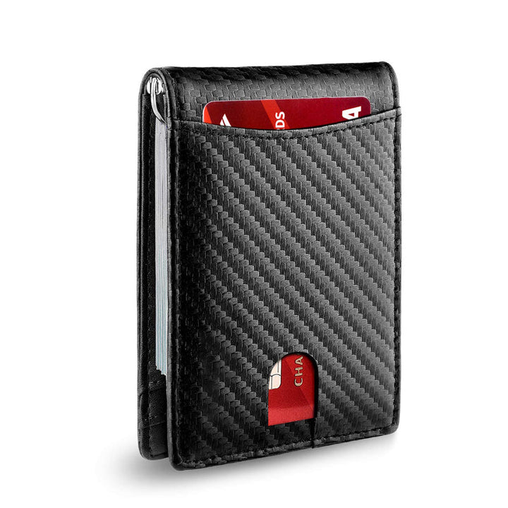 Lisslune | Theft-proof magnetic card holder made of genuine leather
