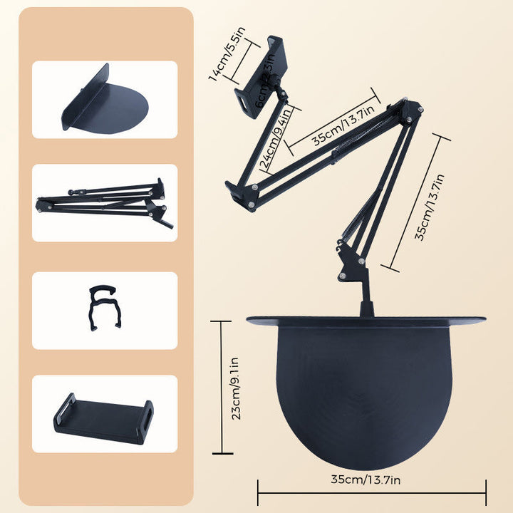Lisslune | Retractable hidden bedside phone tablet holder