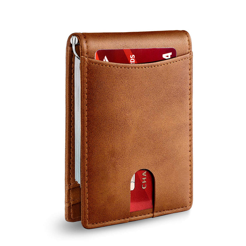 Lisslune | Theft-proof magnetic card holder made of genuine leather