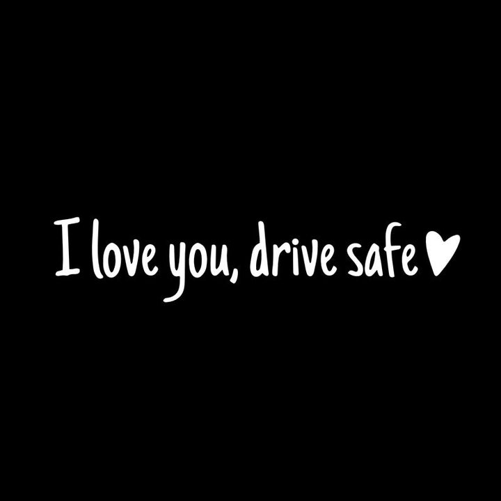 Lisslune | I love you Drive safe Mirror sticker