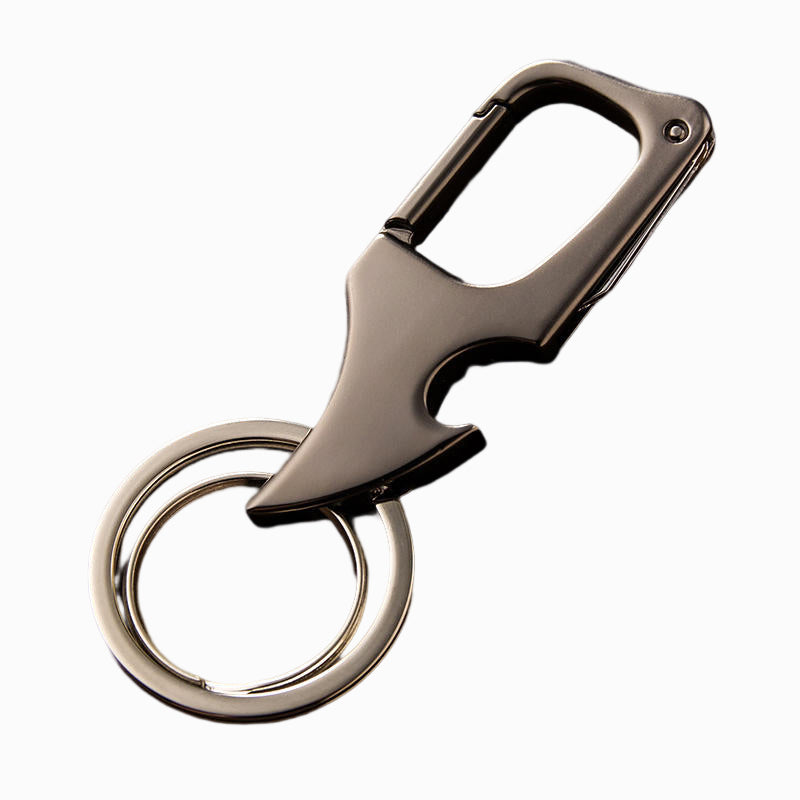 Lisslune | Multifunctional Bottle Opener with Pendant and Metal Double Ring Keychain