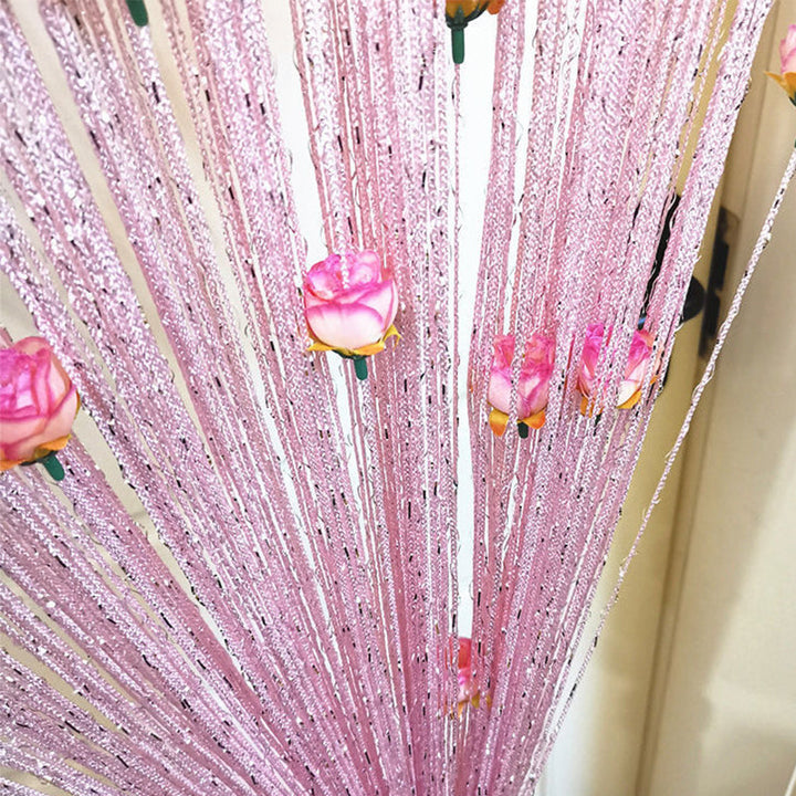 Lisslune | Rose Thread Door Curtain