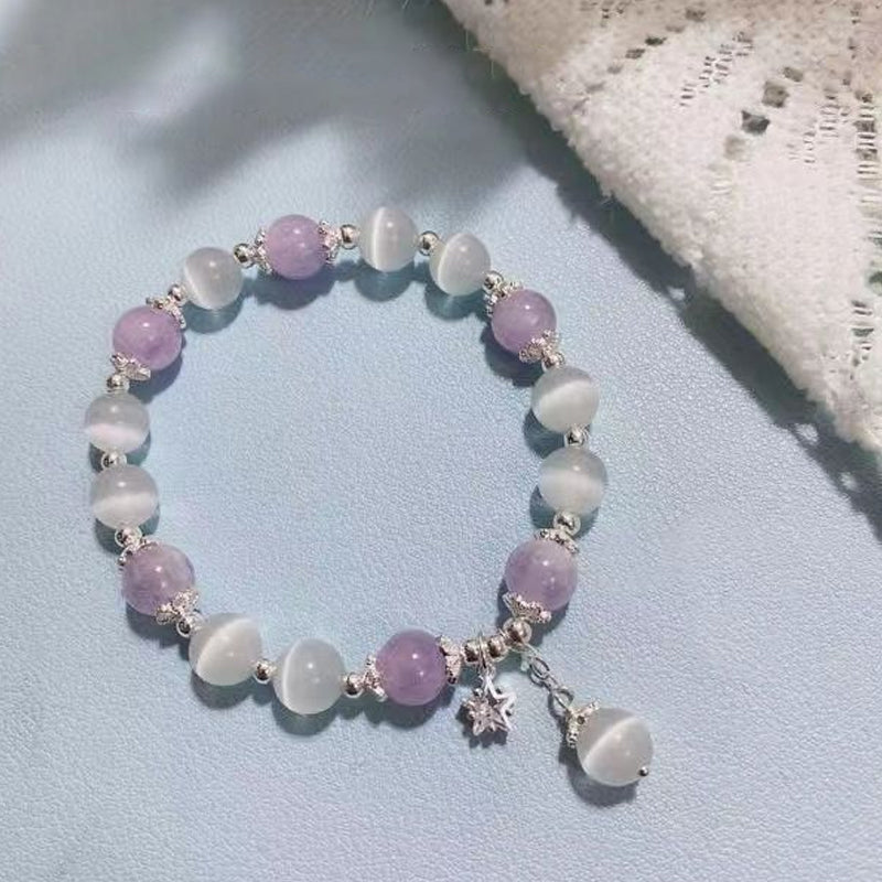 Lisslune | Artificial Cat's Eye Crystal Butterfly Bracelet