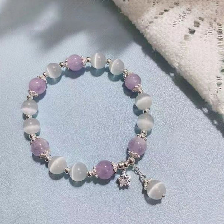 Lisslune | Artificial Cat's Eye Crystal Butterfly Bracelet