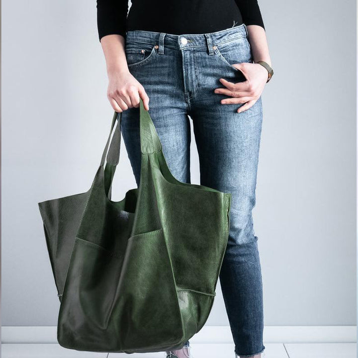 Lisslune | Oversized Weekend Leather Handbags
