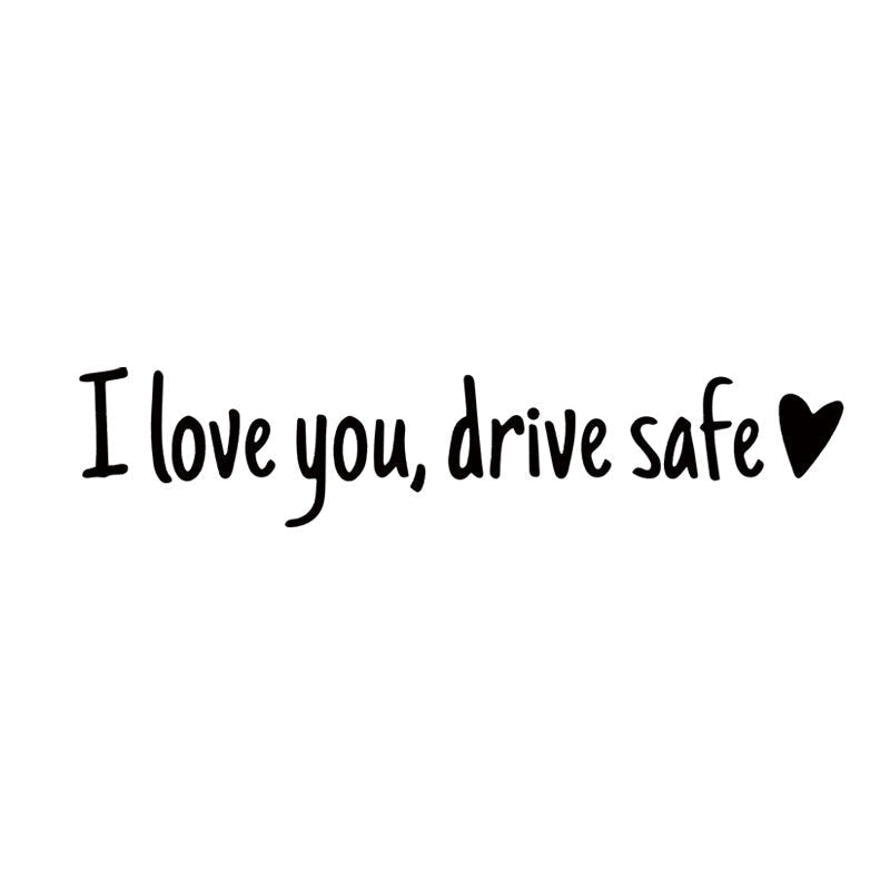 Lisslune | I love you Drive safe Mirror sticker