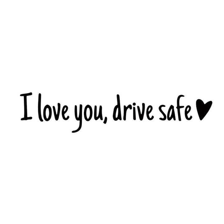 Lisslune | I love you Drive safe Mirror sticker